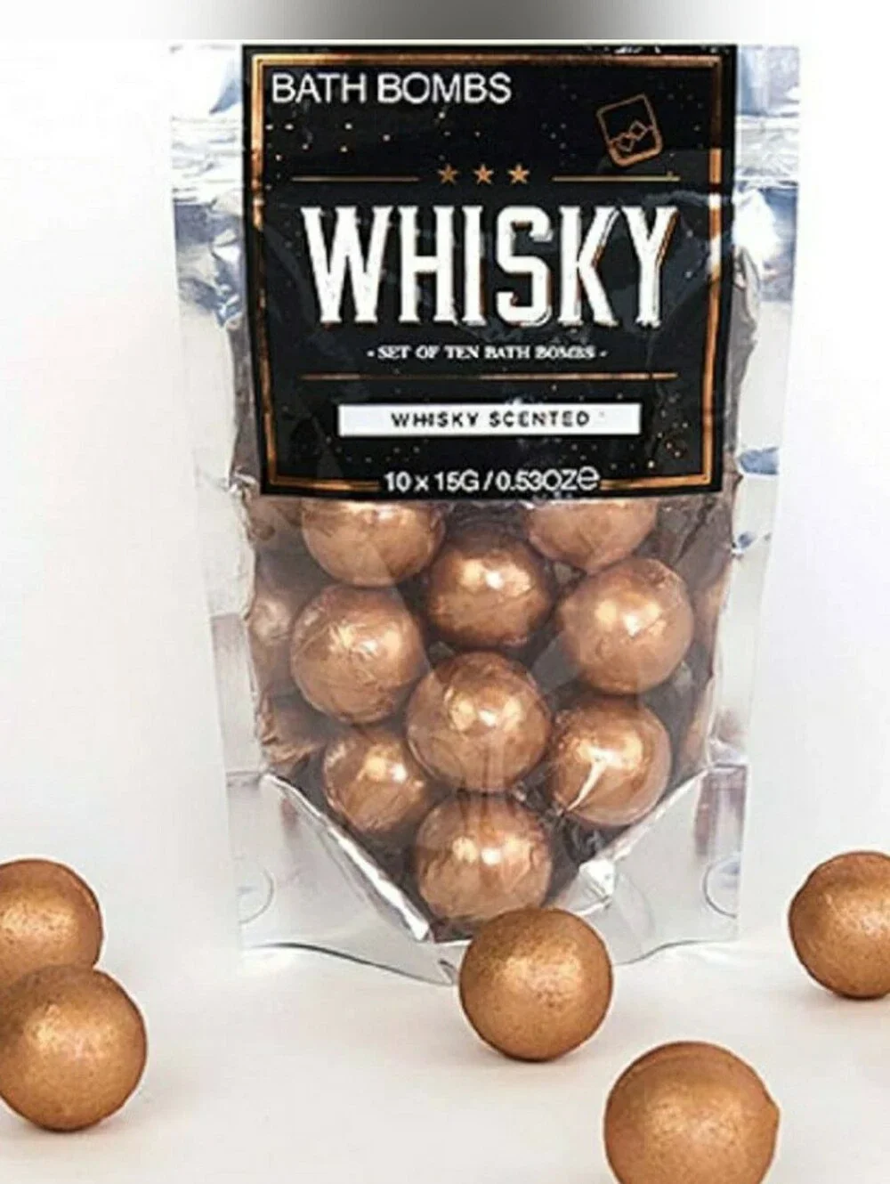 Gift Republic NOVELTY Whiskey Bathbombs-Whisky Scented